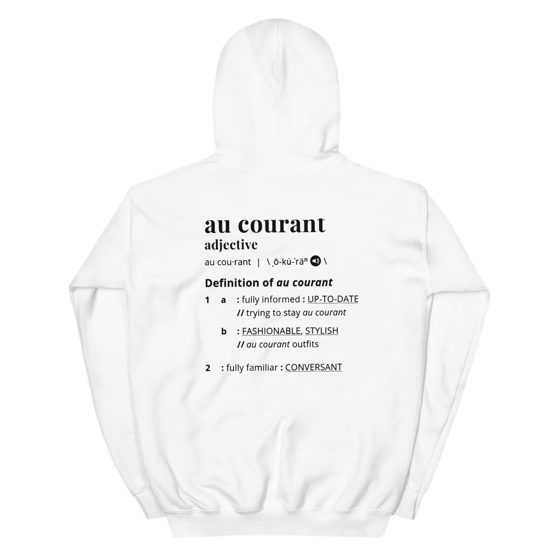 Au Courant Logo Hoodie White  image 1