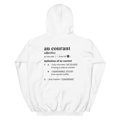 Au Courant Logo Hoodie White  image 1