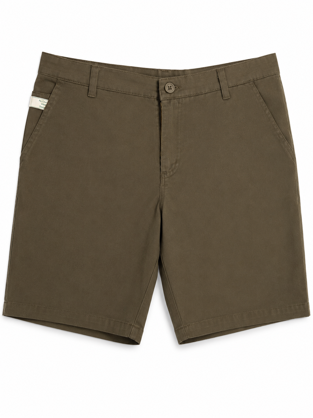 Slim-Fit Chino Shorts — Olive