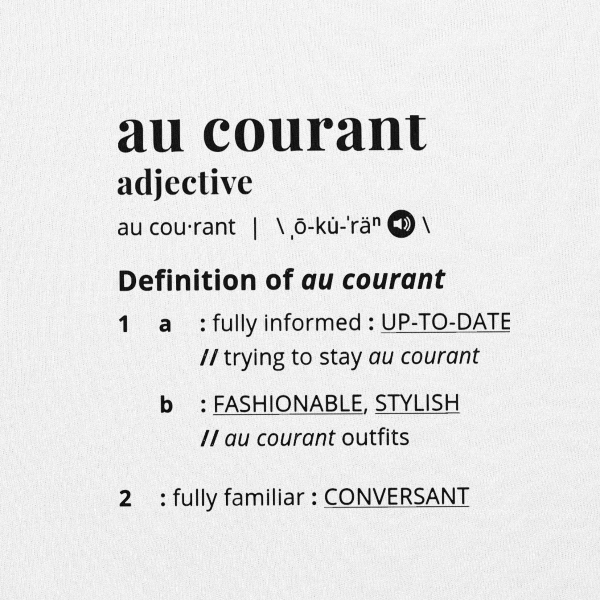 Au Courant Logo Hoodie White  image 2